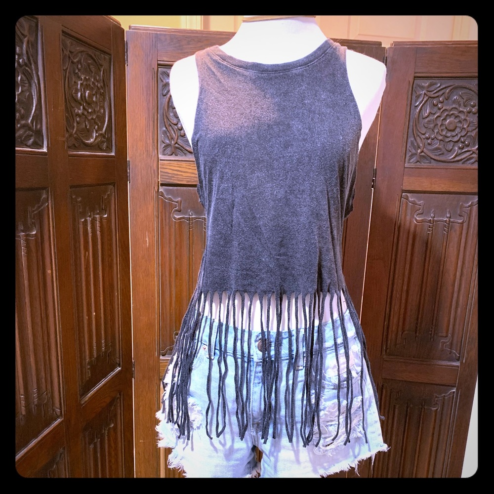 Forever 21 festival styled grey tank too